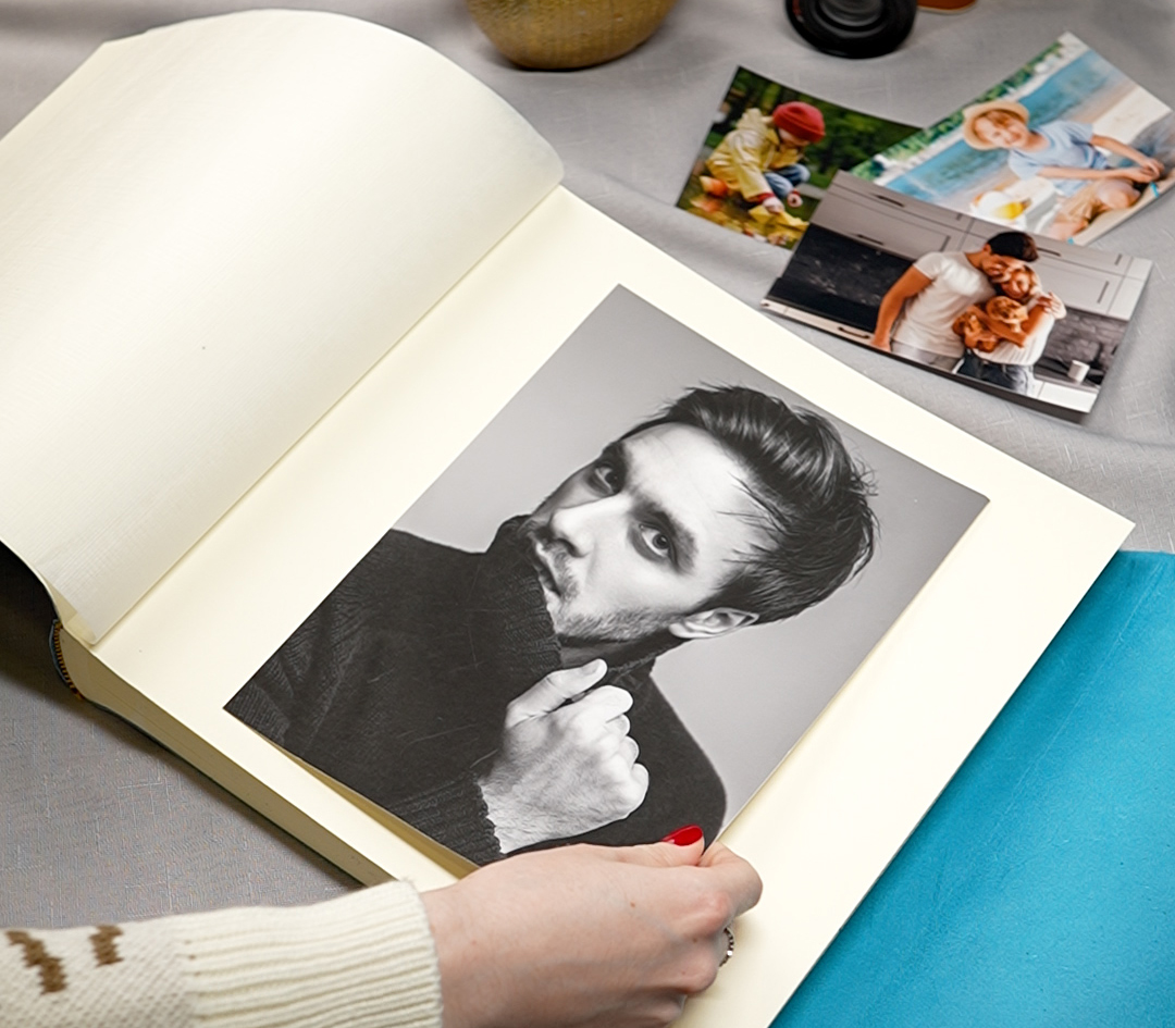 Кожаный фотоальбом Florentia 30х30 см, 100 страниц "Tifani " бирюзовый