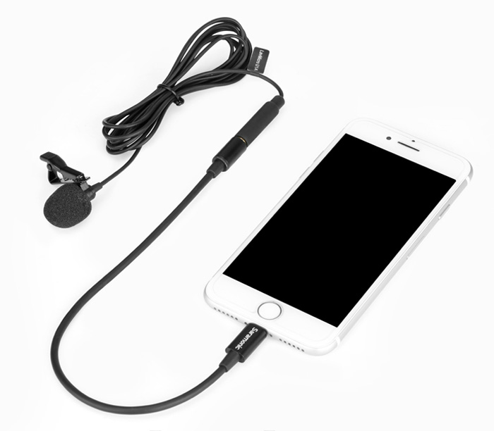 Микрофон Saramonic LavMicro U1A, петличный, 3.5 мм TRS + Lightning (уцененный)