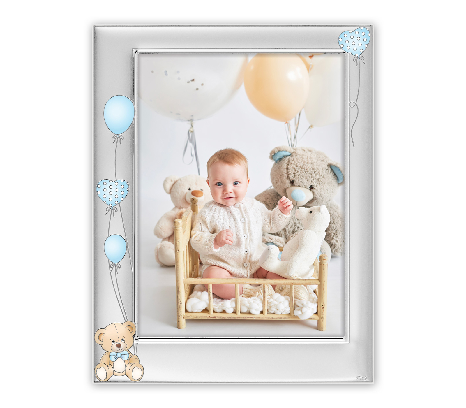 Фоторамка ZEP B17246B IVAN BLUE, 10x15 см, металл, серебристая