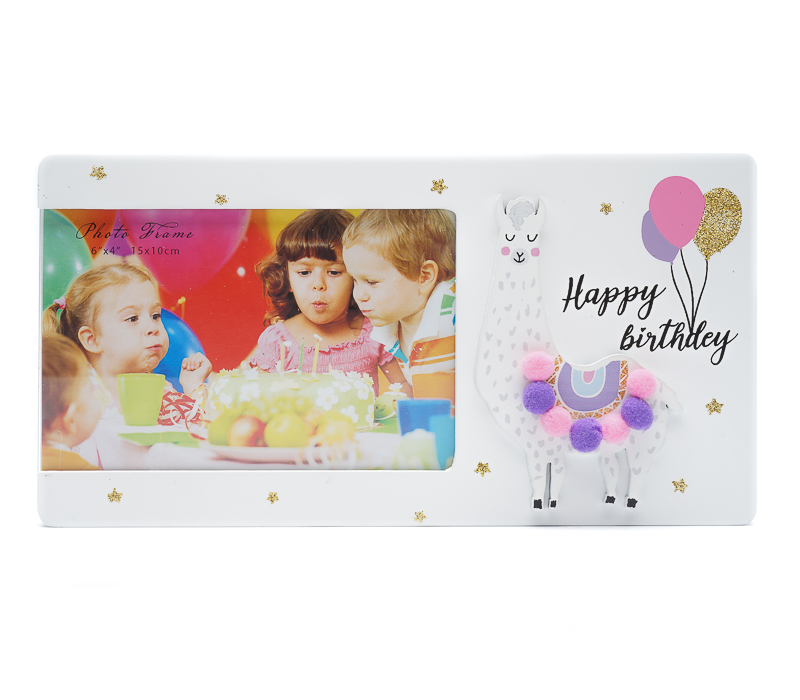 Фоторамка Fotografia 10x15 см, Happy Birthday, лама (FFL-816)
