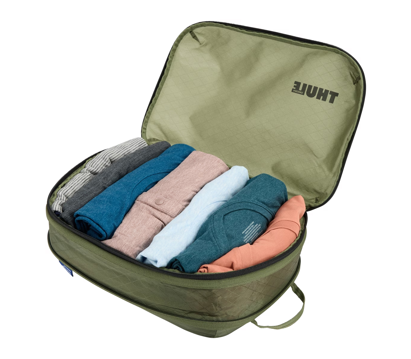 Комплект сумок Thule Compression Packing Cube Set, цвет: Soft Green