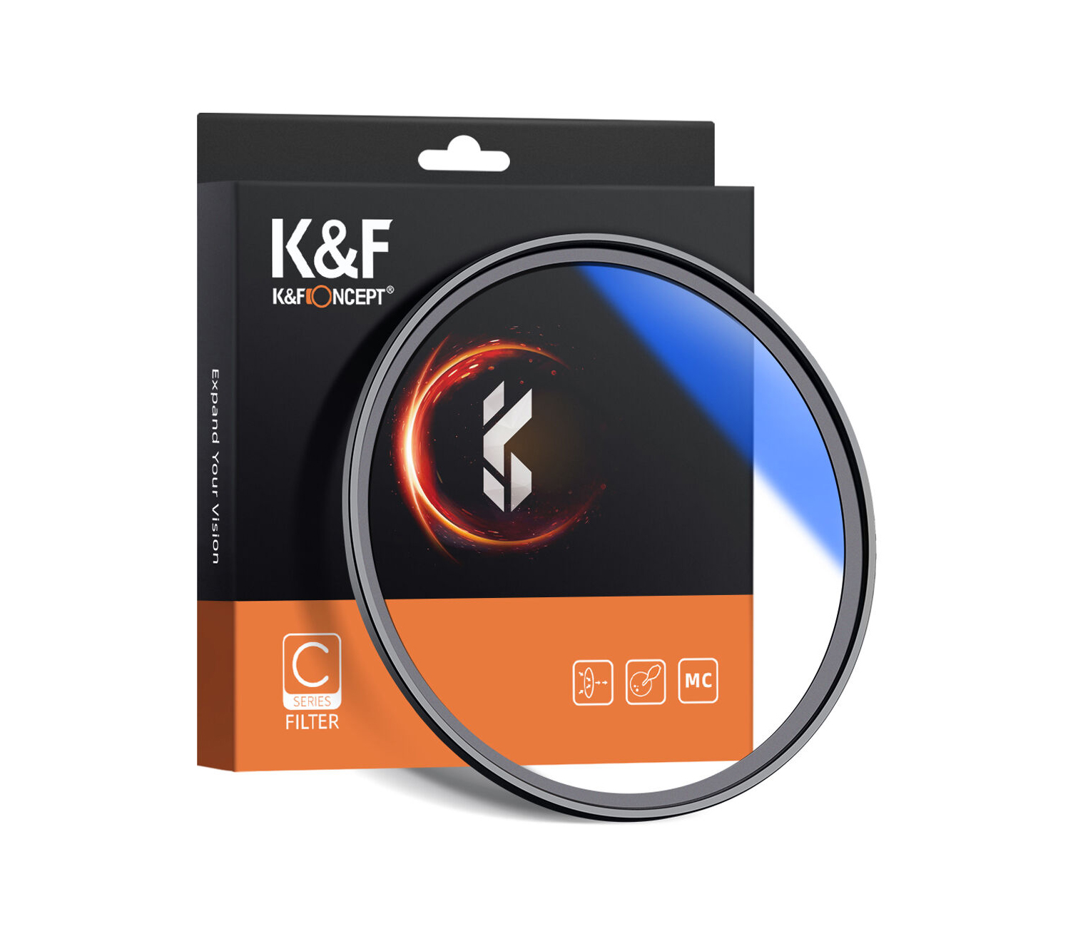 Светофильтр K&F Concept HMC UV, Blue Coated, 62 мм