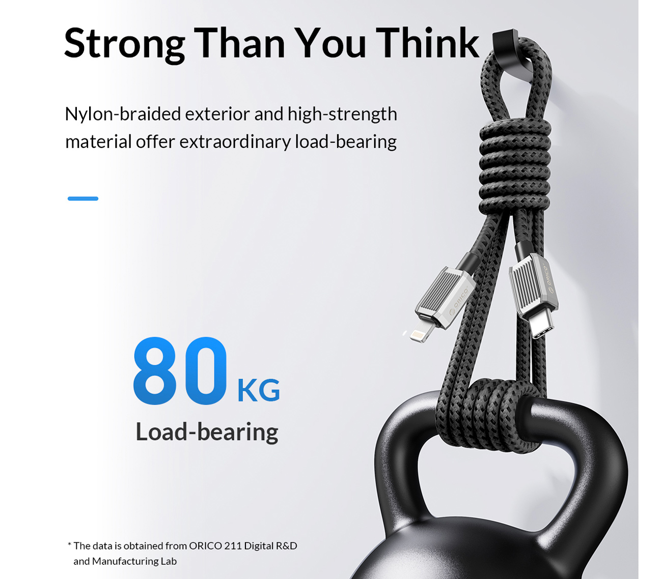 Кабель Orico GQZ12-10 USB 2.0 Type-A / Lightning, до 12 Вт, 1 м