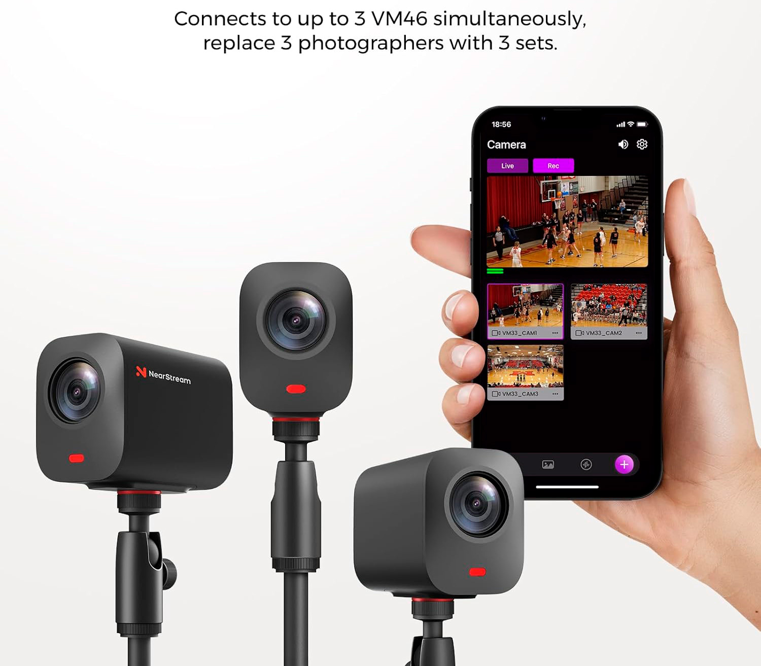 Веб-камера Nearity NearStream VM46, 4K, USB / Wi-Fi / Ethernet, 10х опт. зум