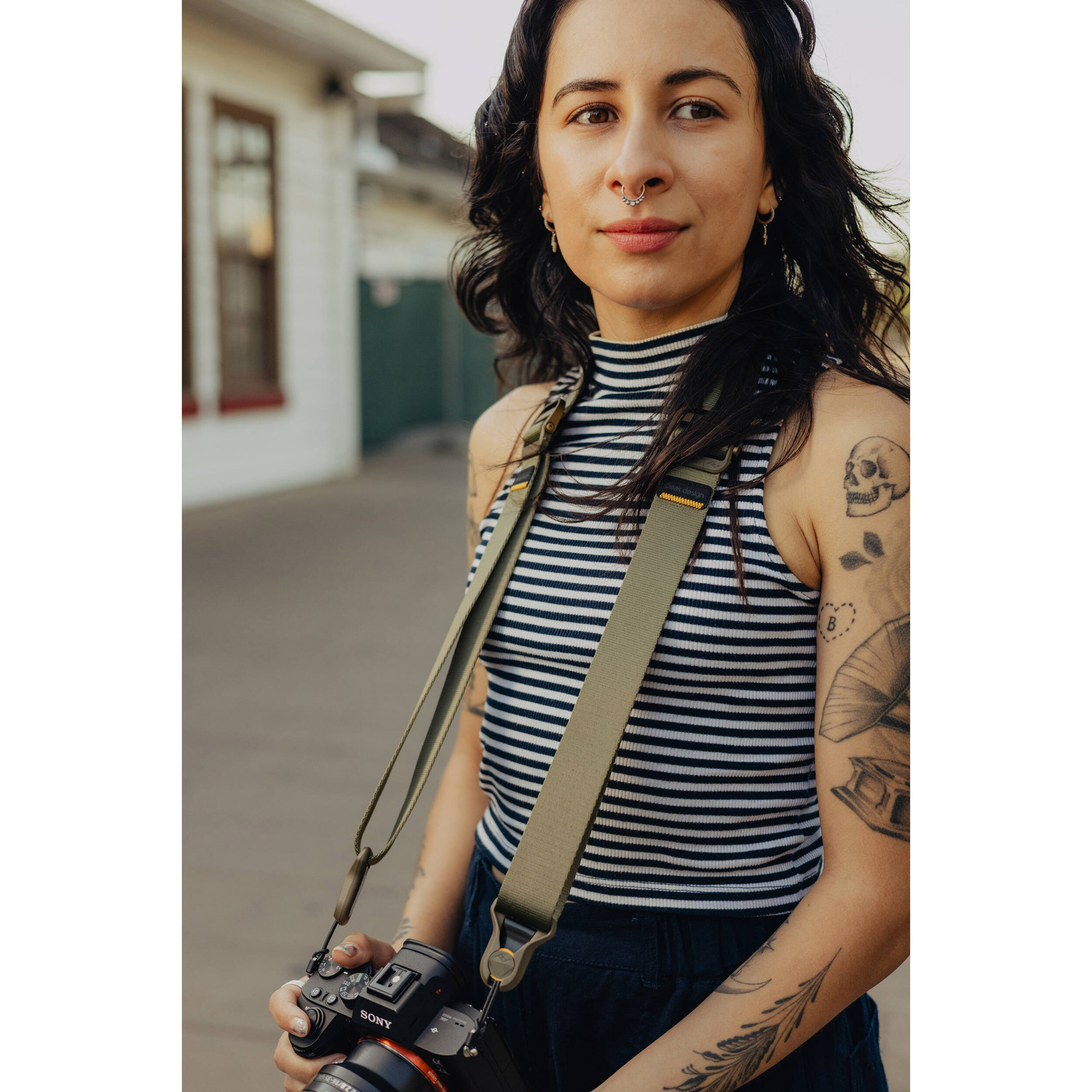 Ремень Peak Design Camera Strap Slide Lite Kelp, оливковый