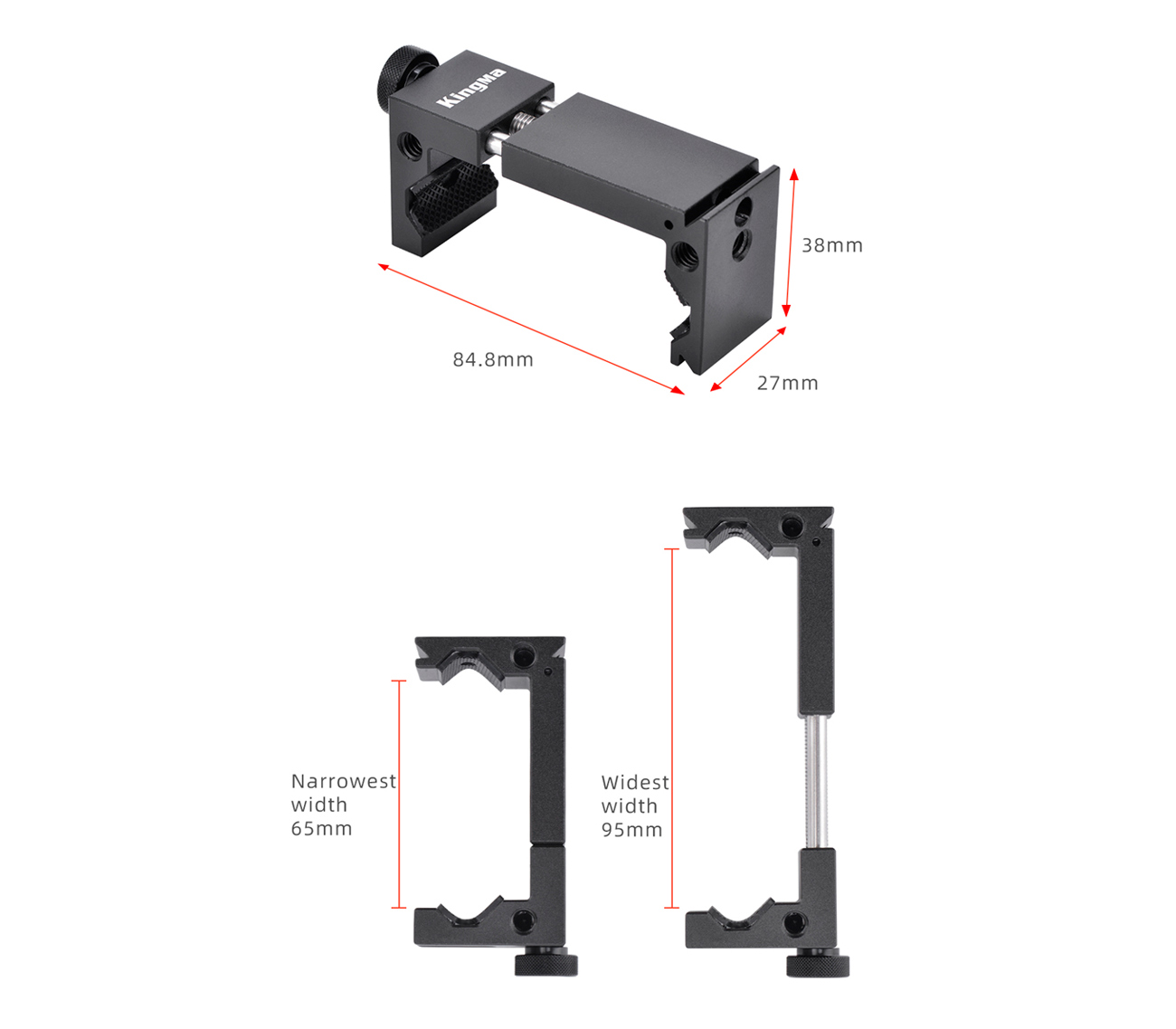 Держатель для смартфона Kingma VL006, алюминиевый