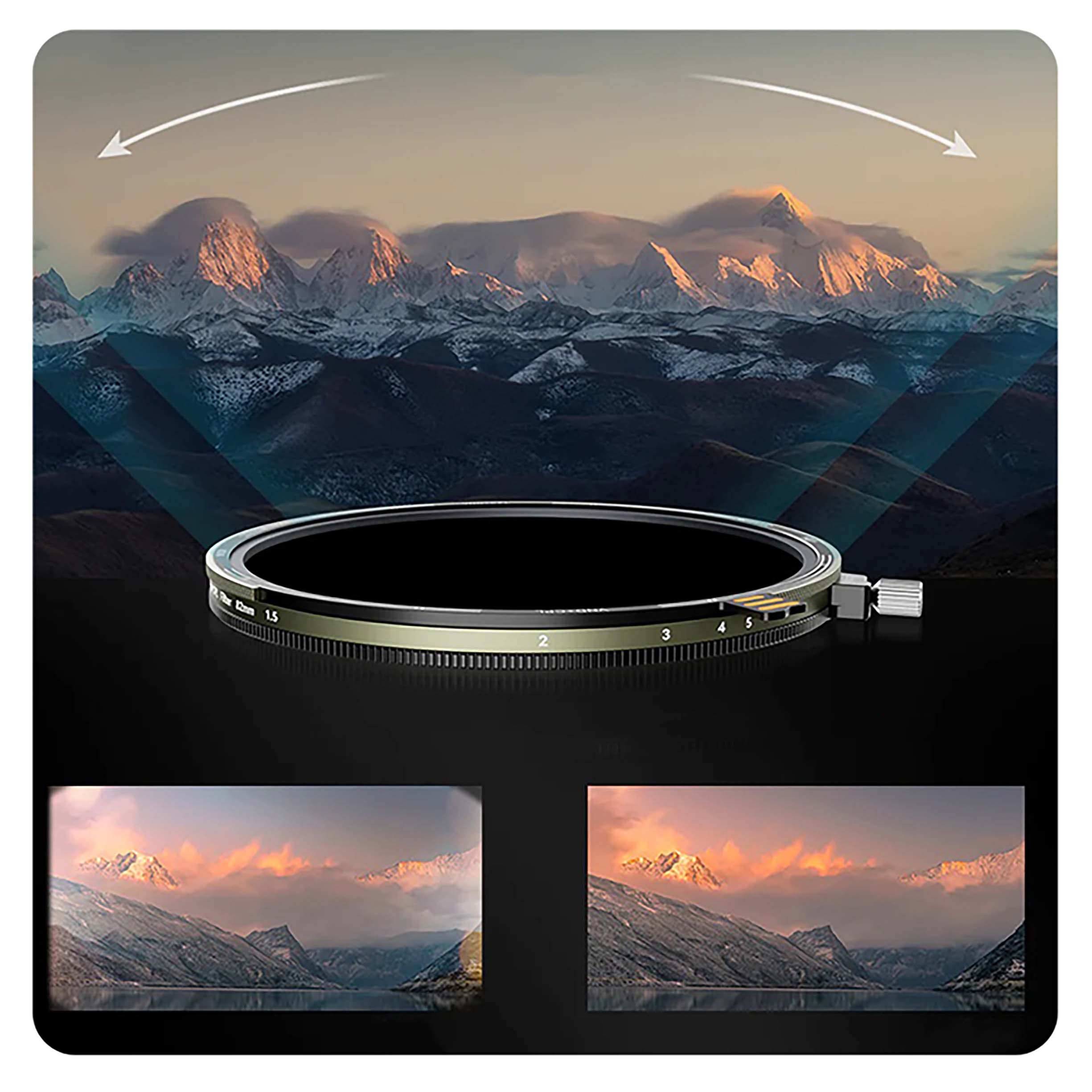Светофильтр H&Y Nova series HD, ND3-32+CPL, диаметр 82 мм