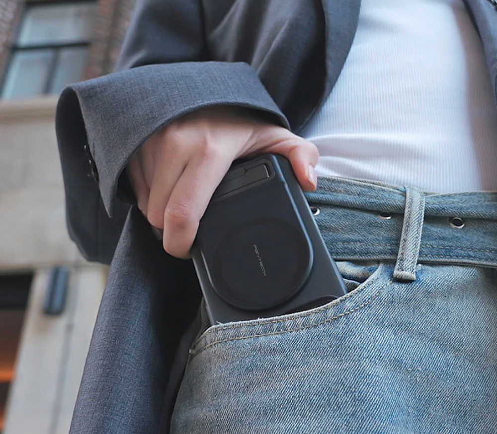 Держатель для телефона PGYTECH MagCam Phone Grip, магнитный, с кнопкой спуска, цвет: Misty Gray (уцененный)
