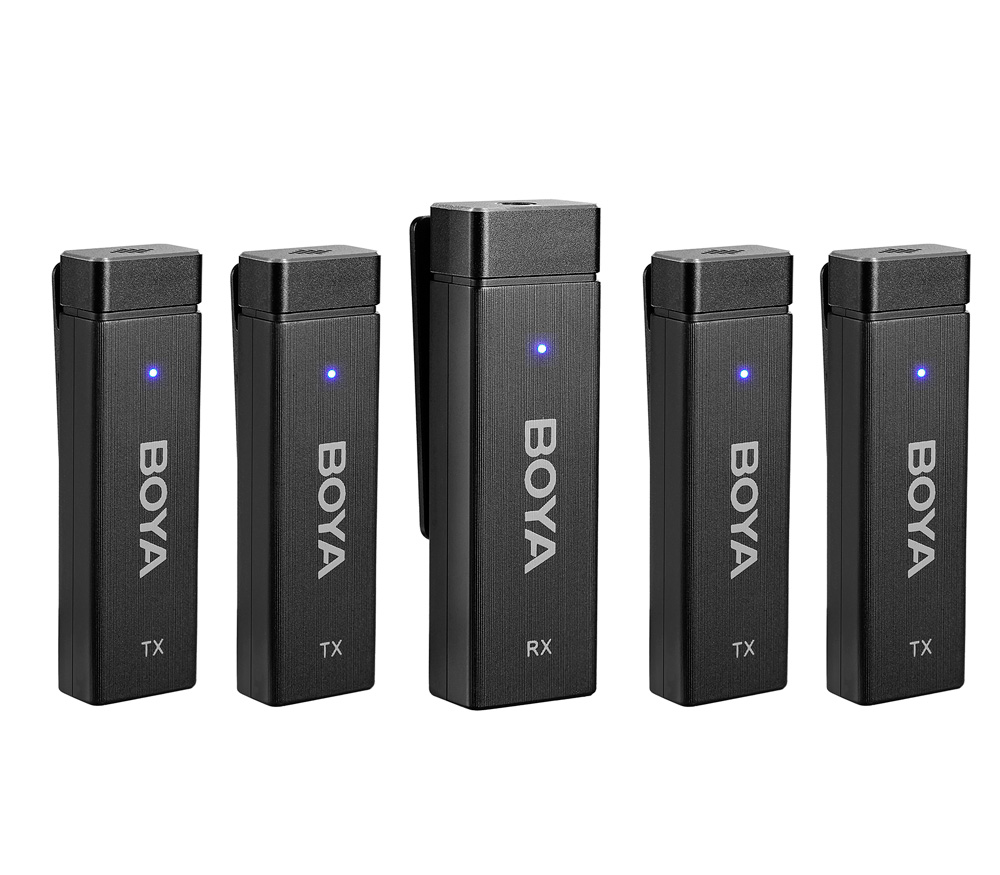 Беспроводная система Boya BY-W4, 4-канальная, 2.4 ГГц, 3.5 мм TRS + TRRS (уцененный)