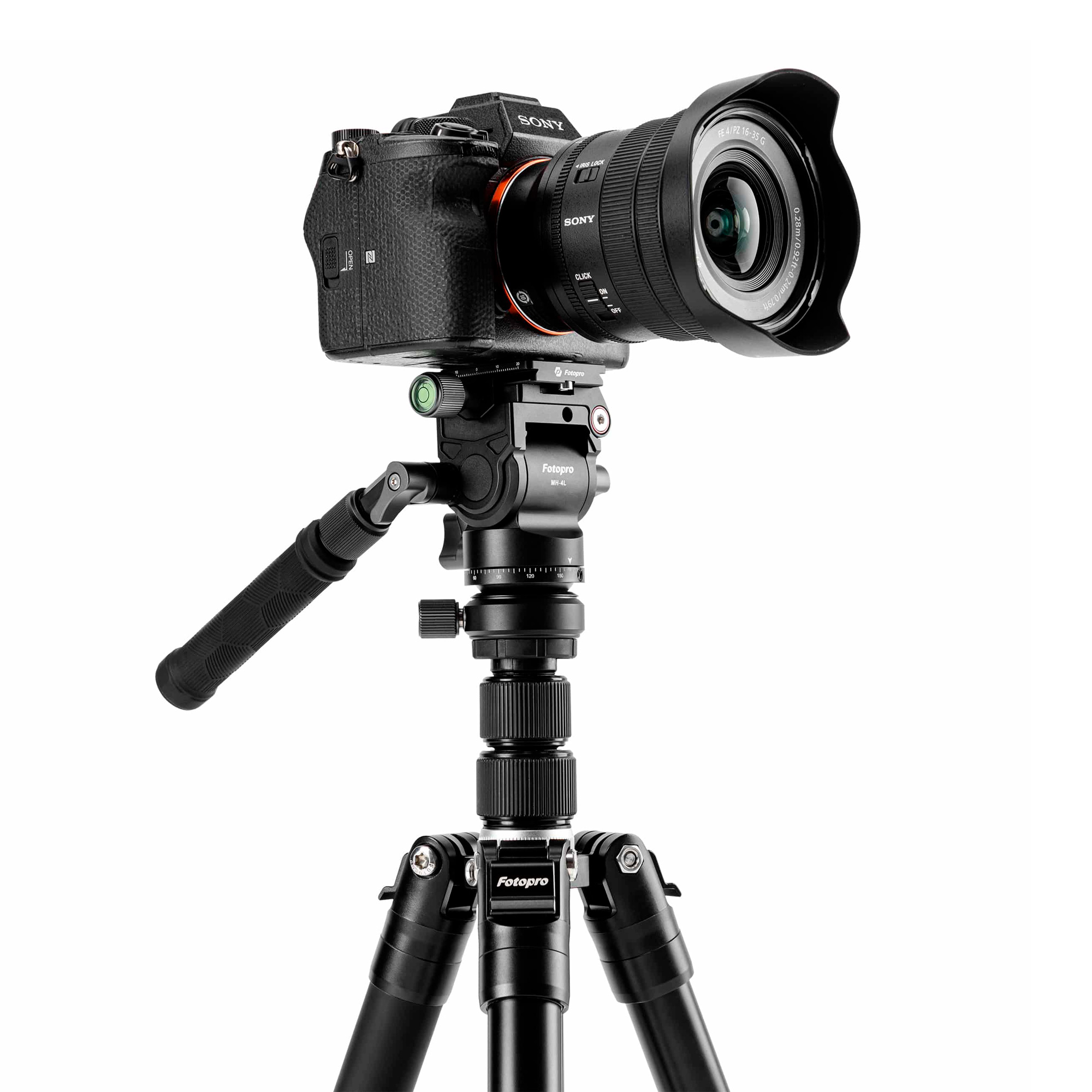 Штатив Fotopro FY-830, 2D видеоголова MH-2A, до 4 кг