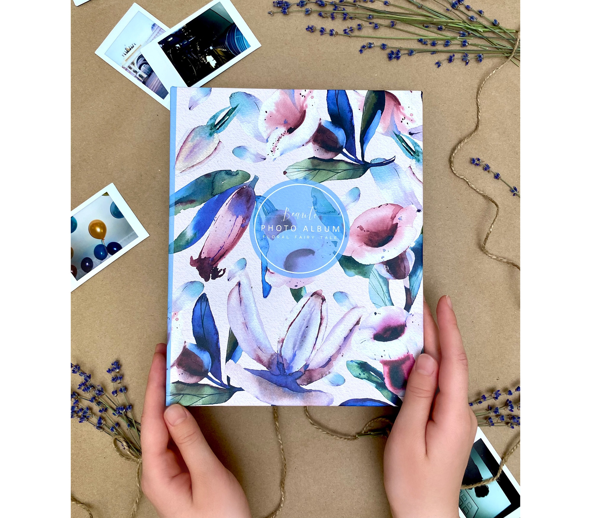 Фотоальбом Полином 10х15 см 200 фото, Flora Art - Колокольчики