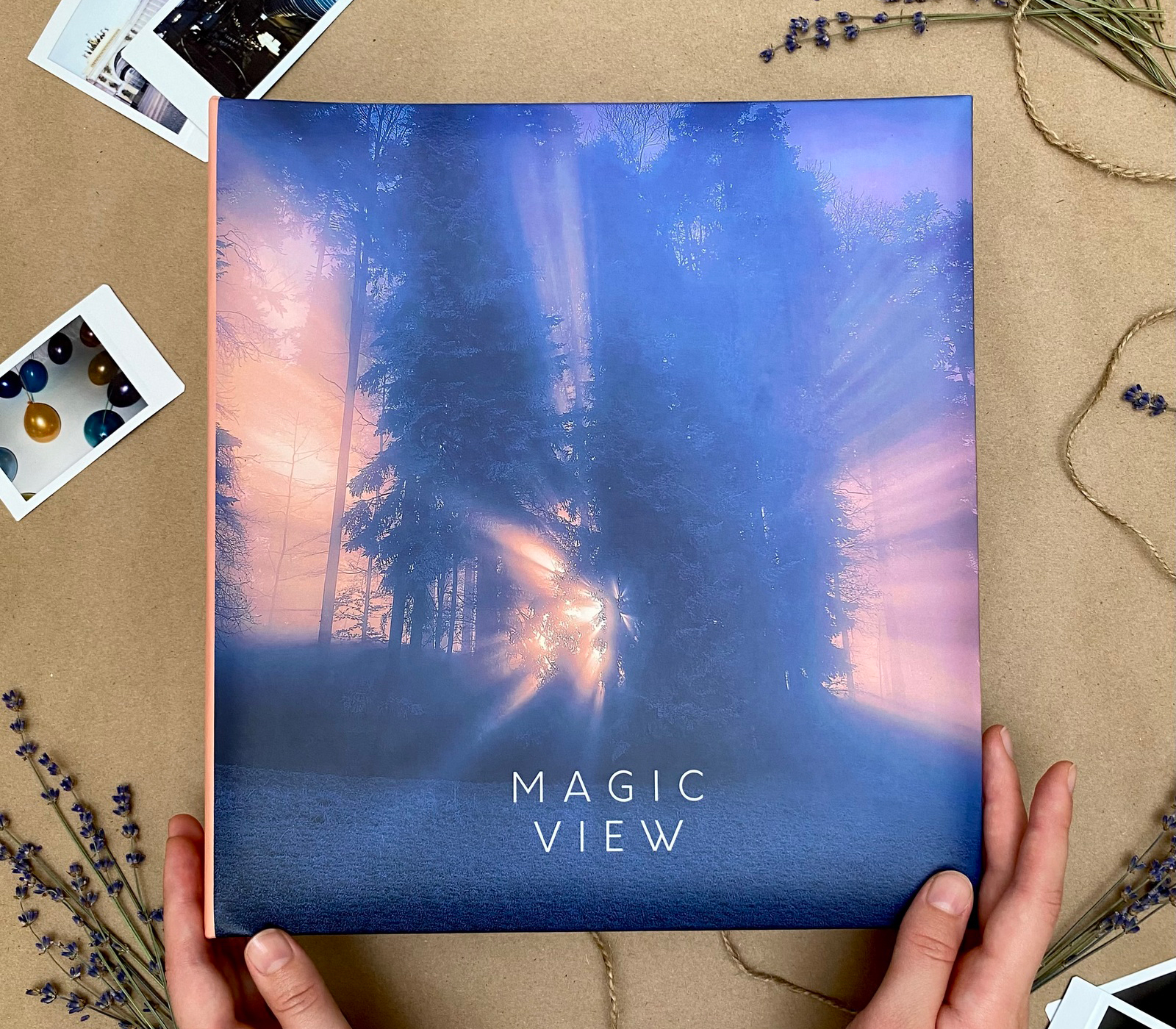 Фотоальбом Полином 50 листов 23х28 см, магнитный, "magic view" Вспышка