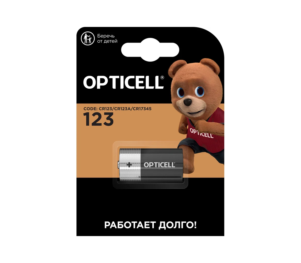 Батарейка Opticell Specialty CR123, 1 шт.