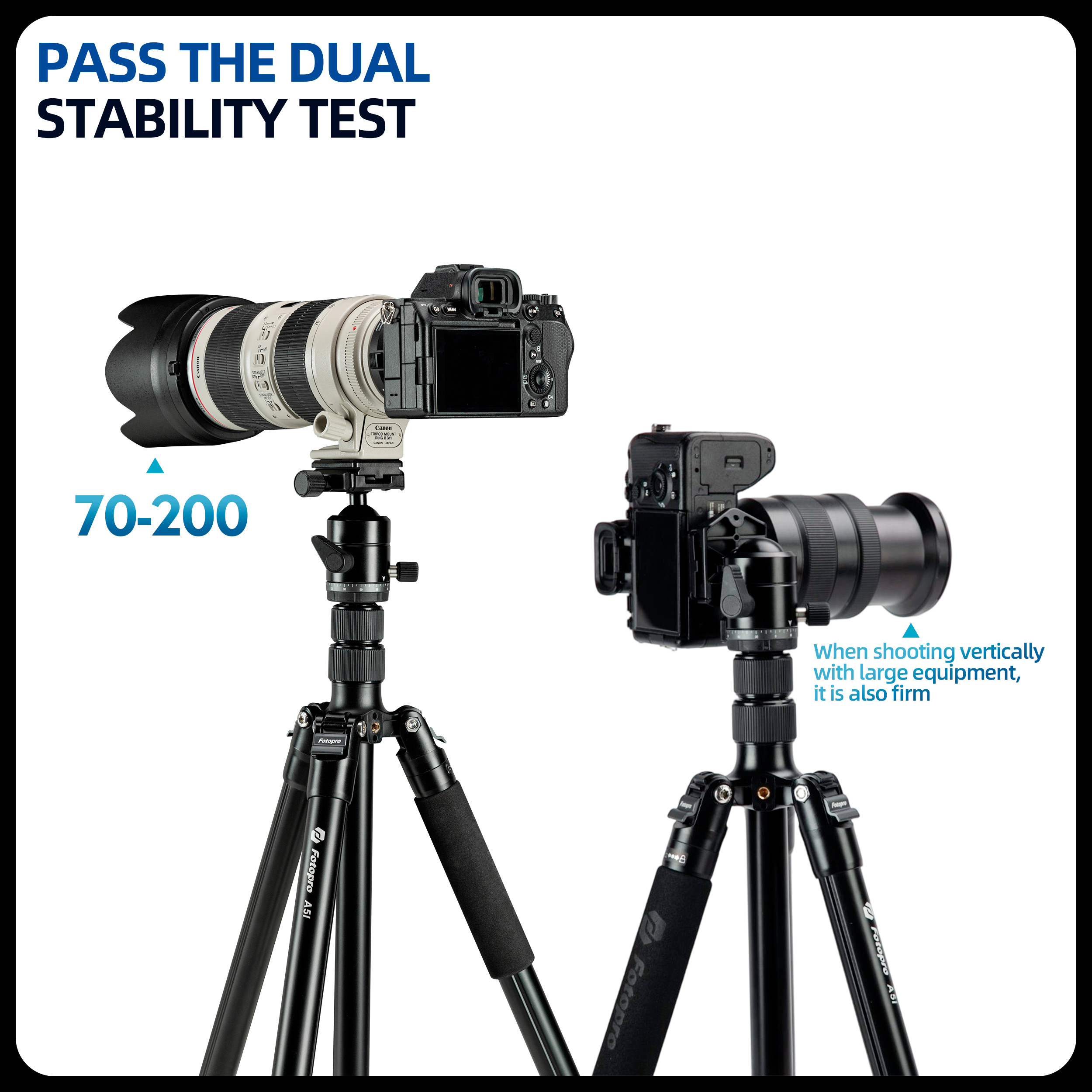 Штатив Fotopro A4i с головой 42QJ, алюминиевый