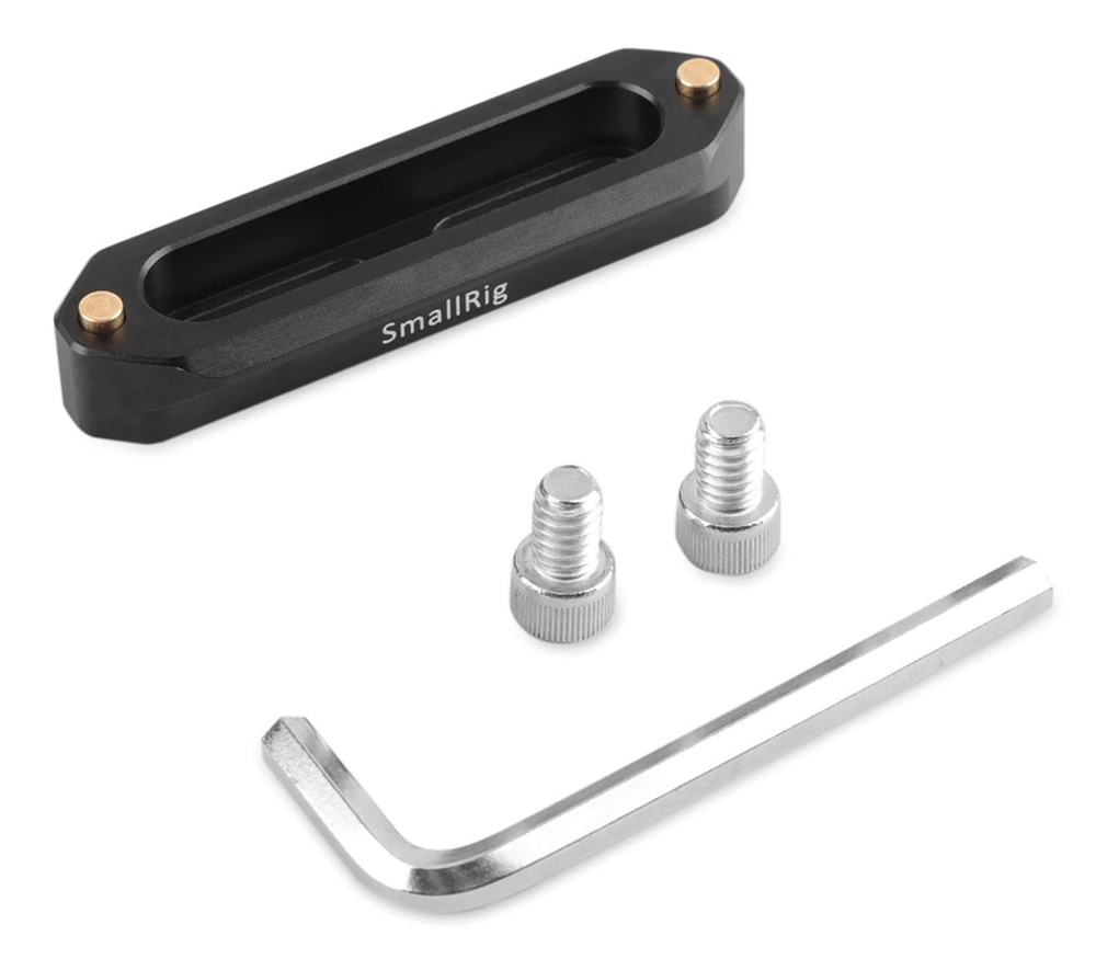 Планка НАТО SmallRig 1195B на 2 винта 1/4", длина 7 см