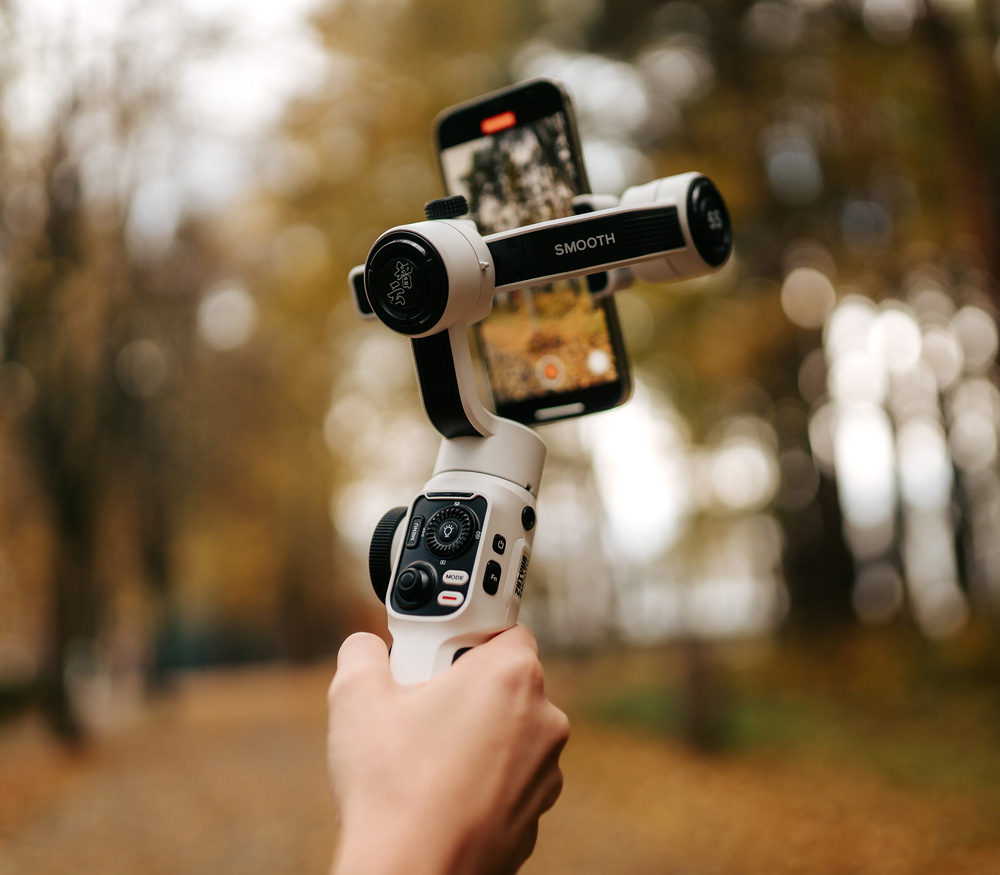 Стабилизатор Zhiyun Smooth 5S Combo Kit для смартфонов, белый