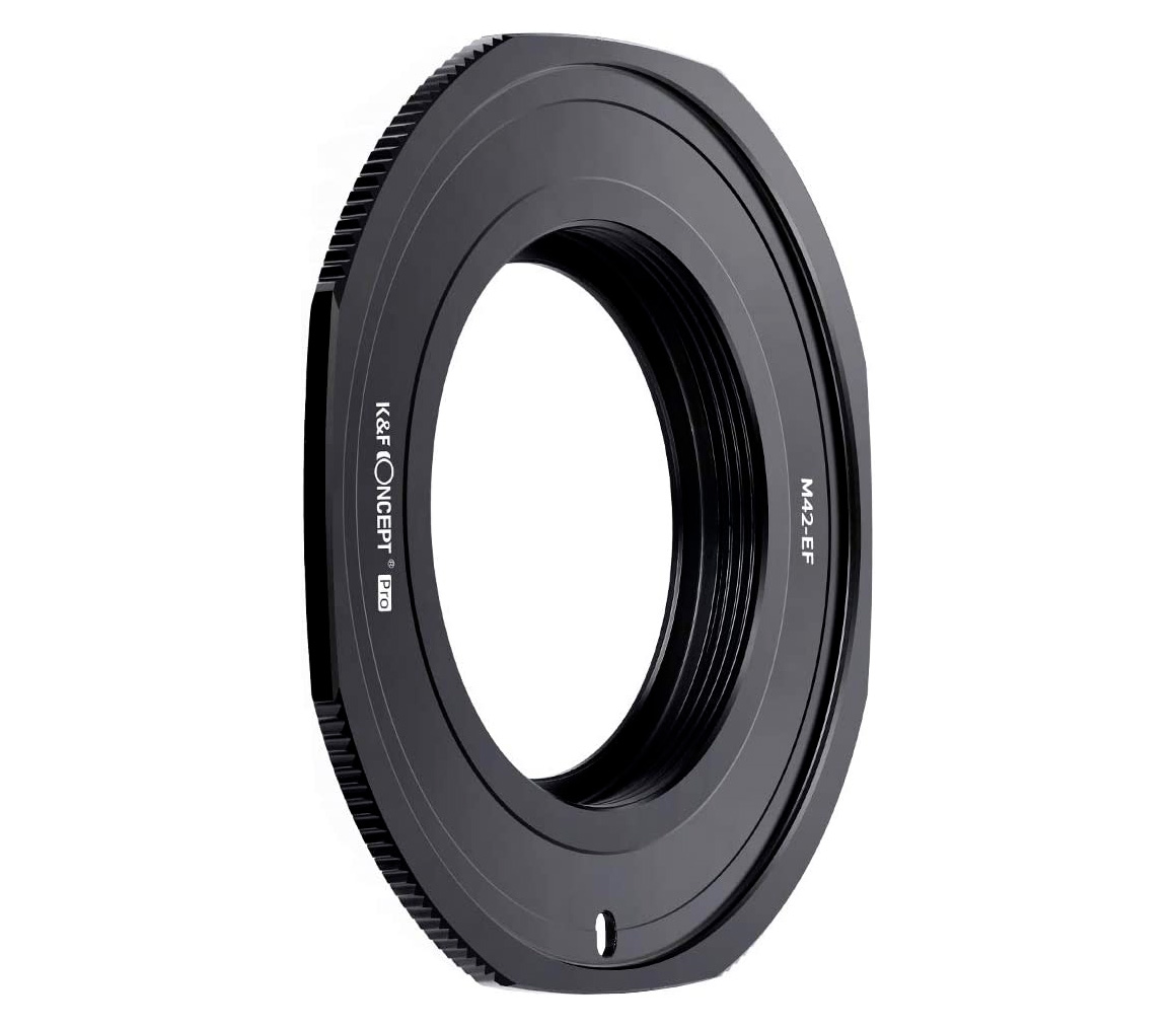 Переходное кольцо K&F Concept M42-EOS, объективы M42 на камеры Canon EF/EF-S, черное