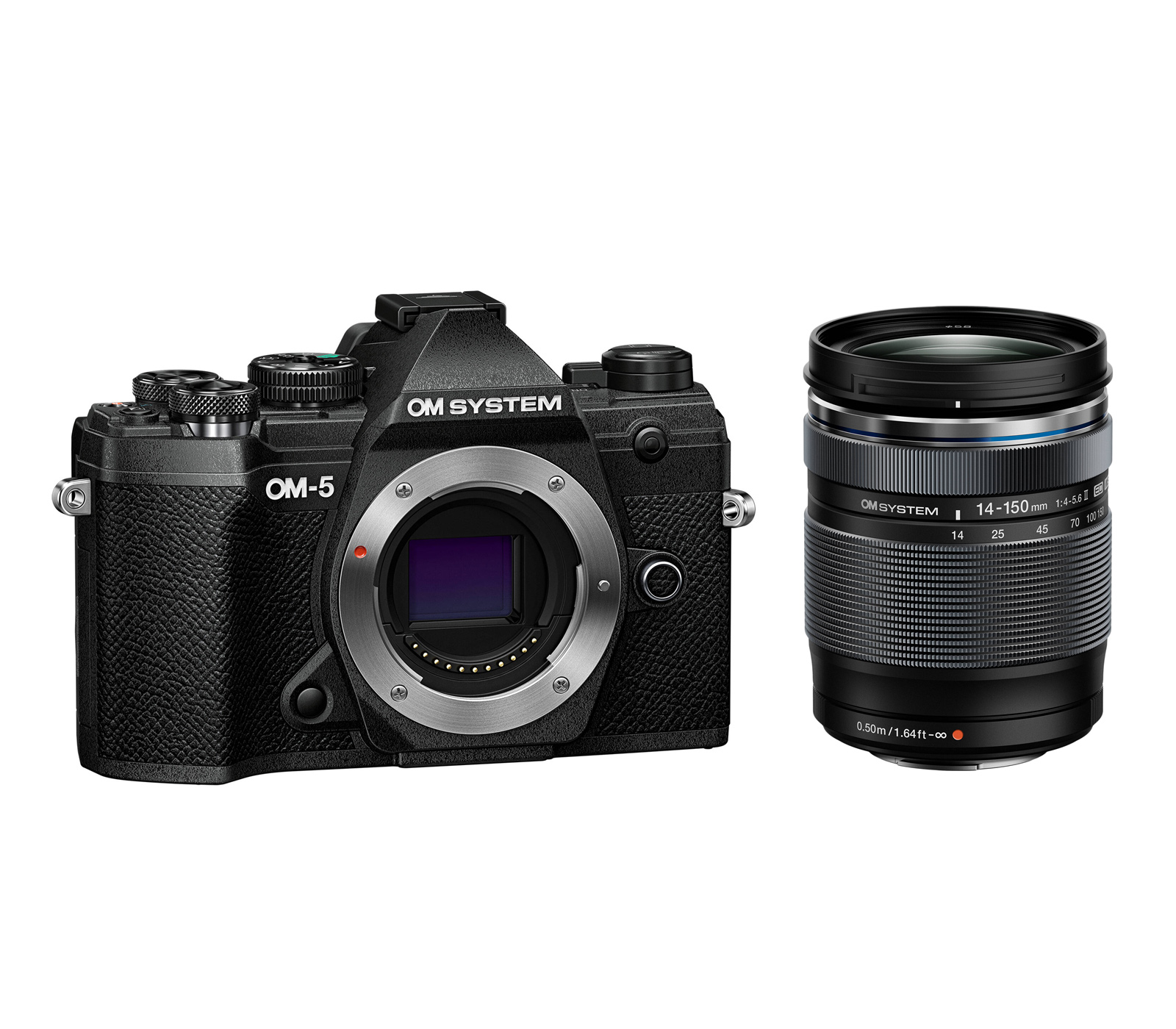 Беззеркальный фотоаппарат OM System OM-5 Kit 14‐150mm f/4‐5.6 II, черный