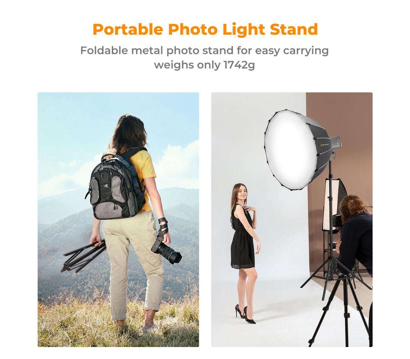 Стойка K&F Concept KF34.043, 280 см, до 8 кг (уцененный)