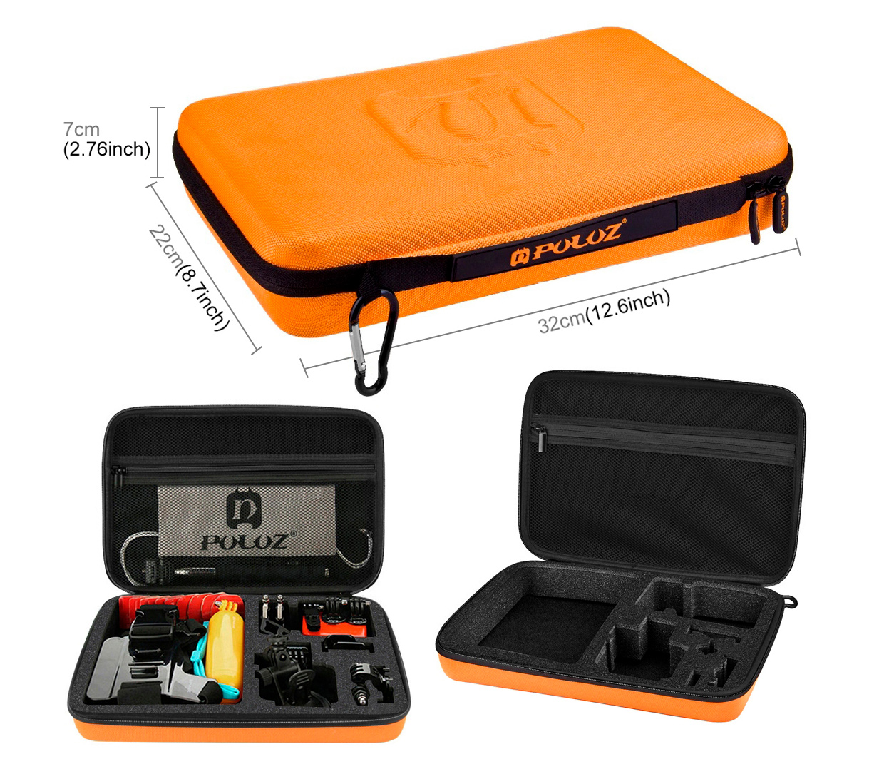 Комплект аксессуаров Puluz PKT26 Accessories Combo Kit 53 в 1 для экшн-камер, в кейсе