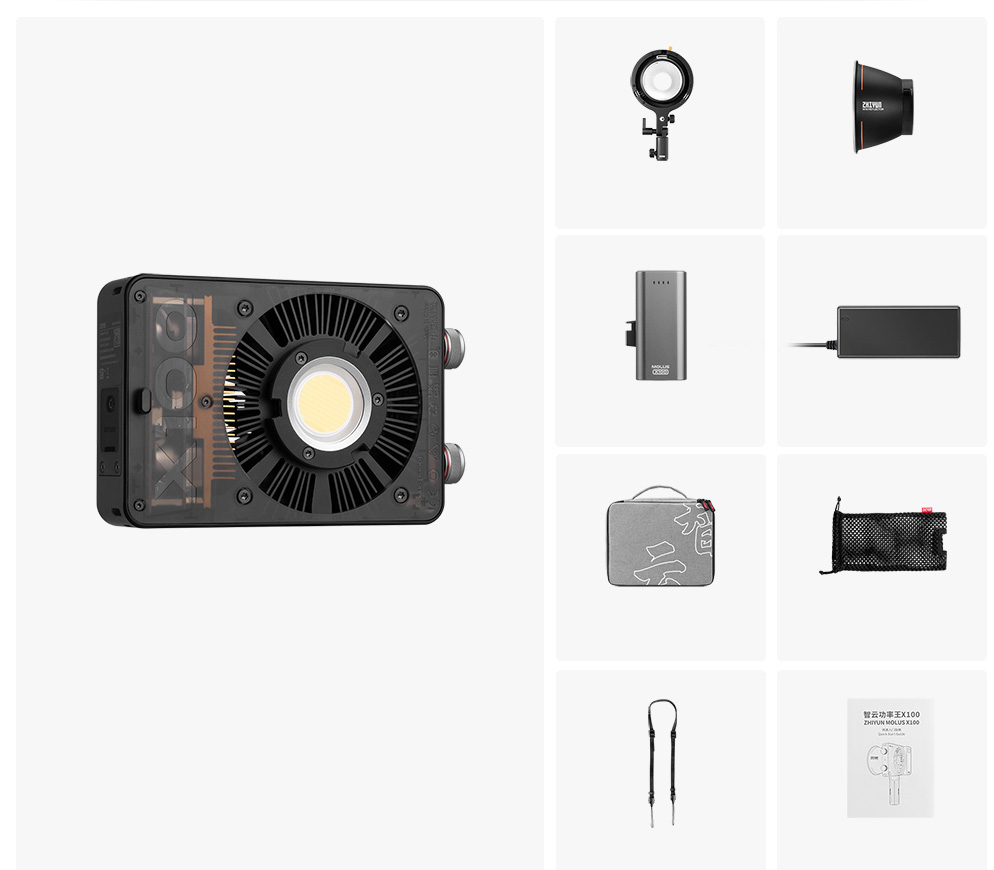 Осветитель Zhiyun Molus X100 Combo Kit, светодиодный, 100 Вт, 2700-6500К