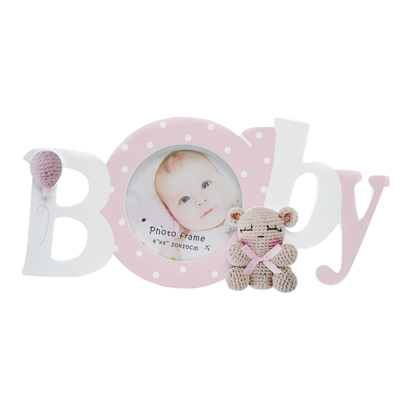 Фоторамка Fotografia FFL-803, 10x10 см, "Baby", розовая