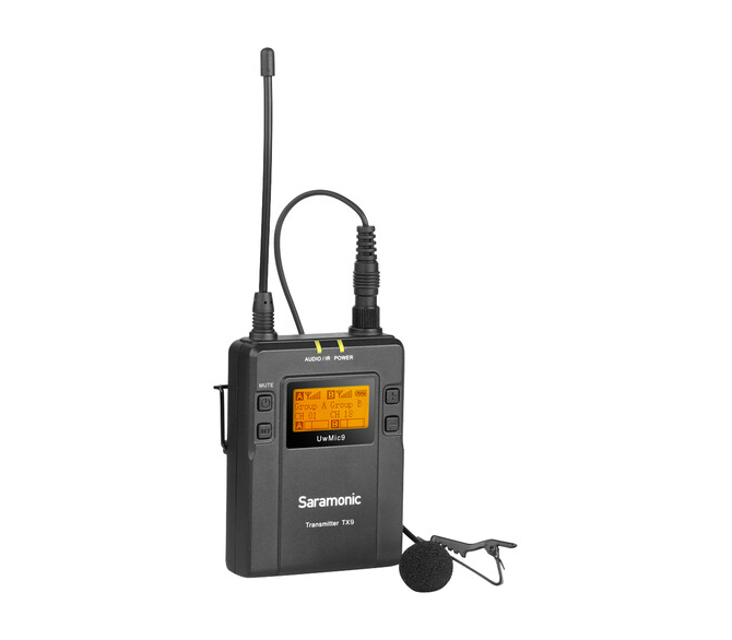 Беспроводная система Saramonic UwMic9 TX9+RX9, 1 передатчик и 1 приемник