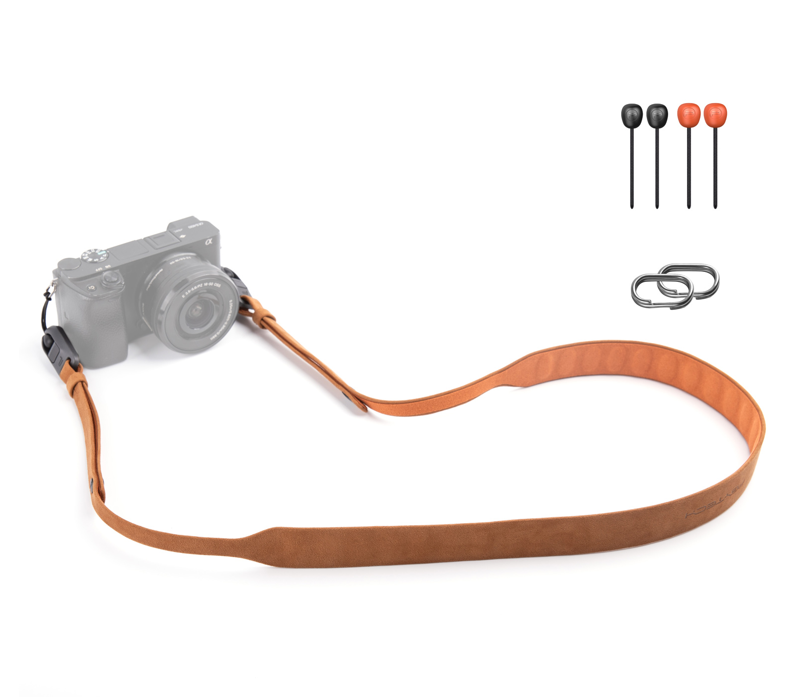 Ремень PGYTECH Camera Shoulder Strap Air Retro Style, размер S, цвет Earth Brown