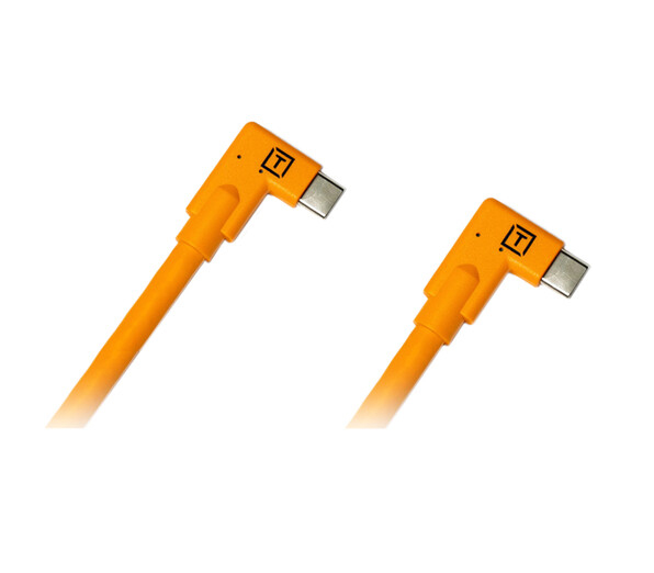 Кабель Tether Tools TetherPro USB-C Right Angle to USB-C Right Angle, 4.6 м, оранжевый