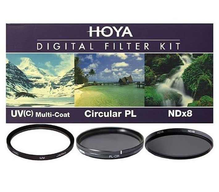 Набор светофильтров Hoya DIGITAL FILTER KIT: 55mm UV (C) HMC MULTI, PL-CIR, NDX8