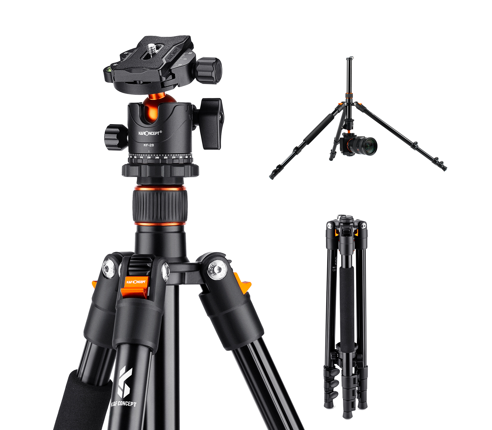 Штатив K&F Concept K234A1 с шаровой головой BH-28L