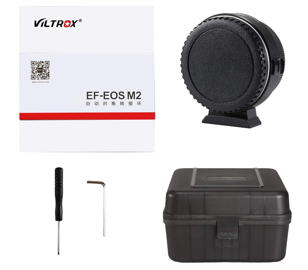 Адаптер Viltrox EF-EOS M2, для объективов Canon EF на камеры Canon EF-M, увеличение 0.71х