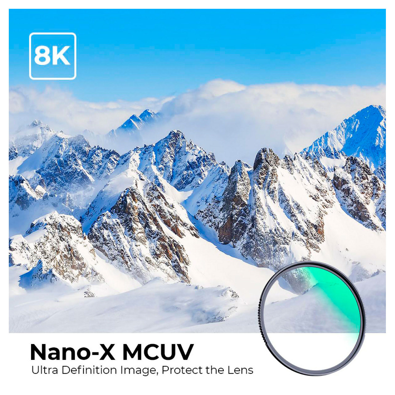 Светофильтр K&F Concept Nano-X B270 MCUV Green Coated, 105 мм
