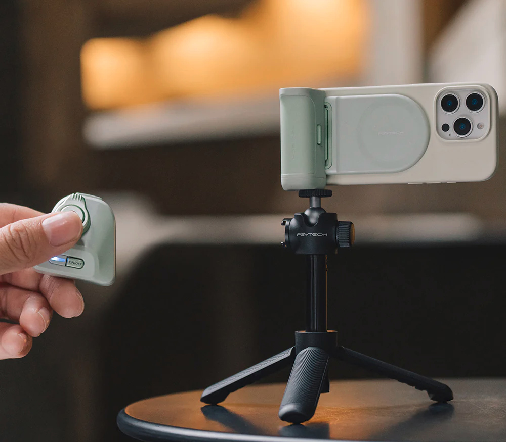 Держатель для телефона PGYTECH MagCam Phone Grip, магнитный, с кнопкой спуска, цвет: Mint Green