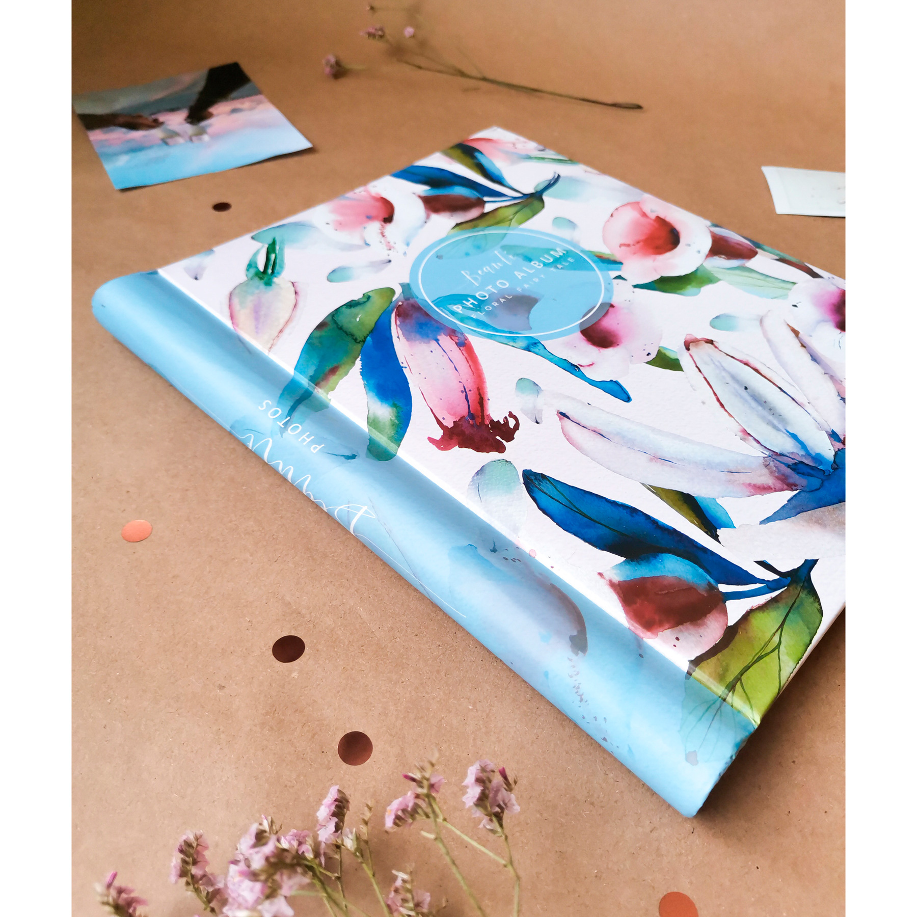 Фотоальбом Полином магнитный, 10 листов 23х28 см, «Flora art» Колокольчики