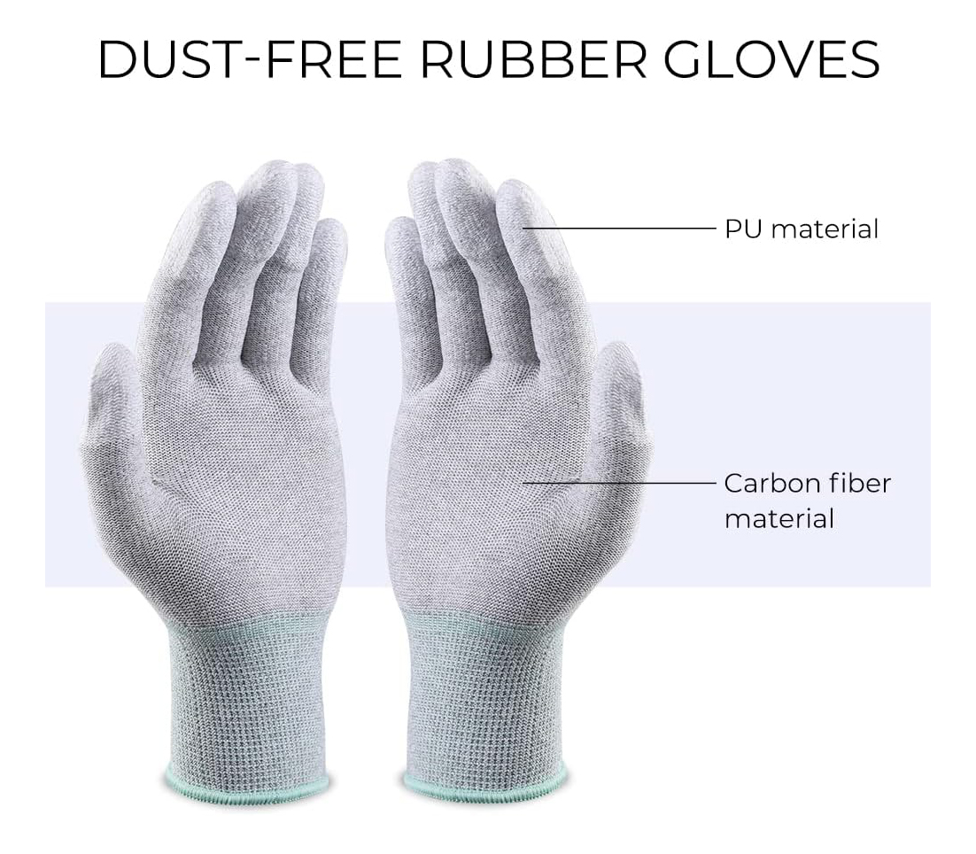 Шваброчки для чистки матриц K&F Concept 1598, для APS-C камер (10 шт, жидкость, перчатки)