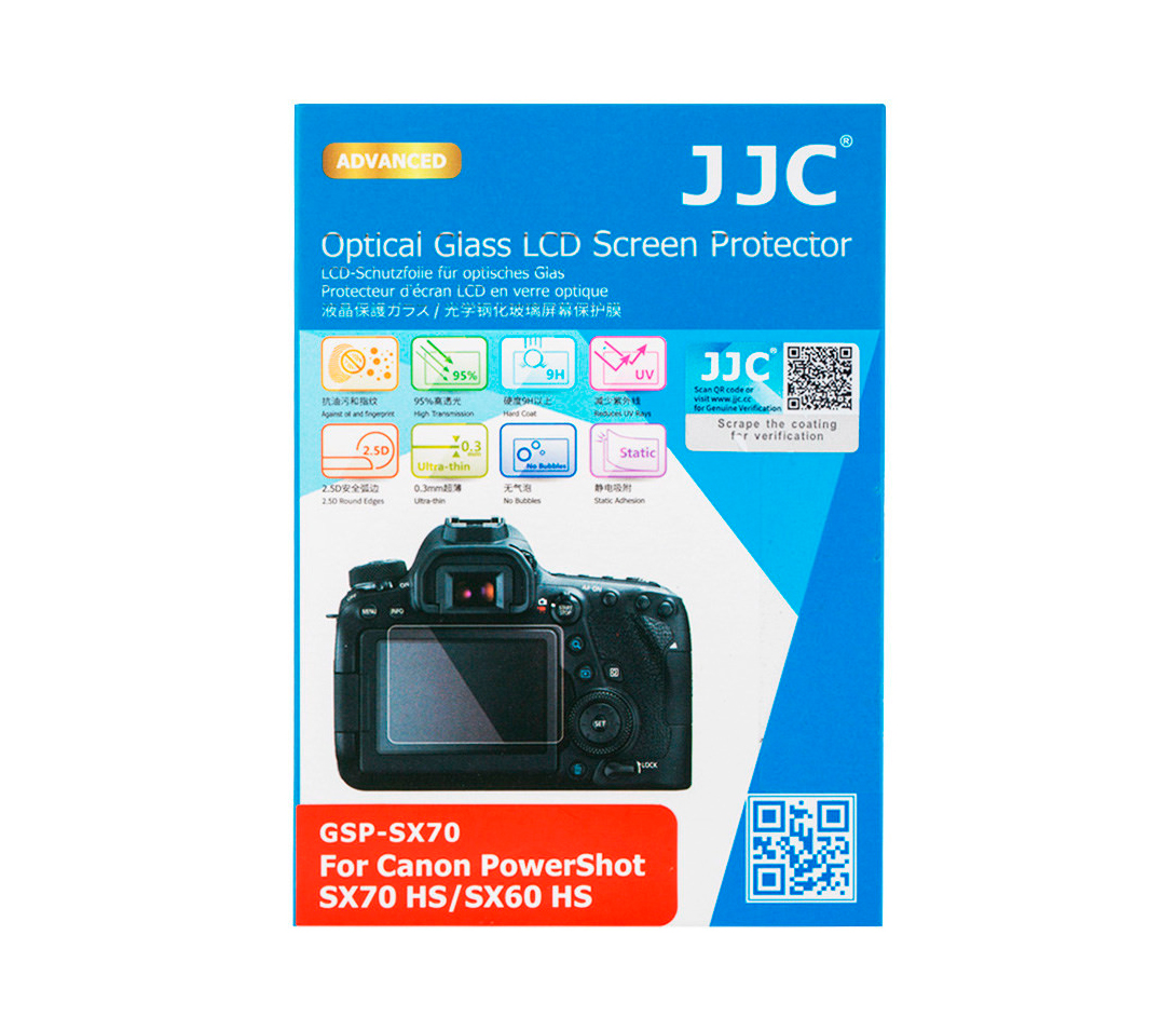 Защитное стекло JJC для Canon Powershot SX70 и SX60