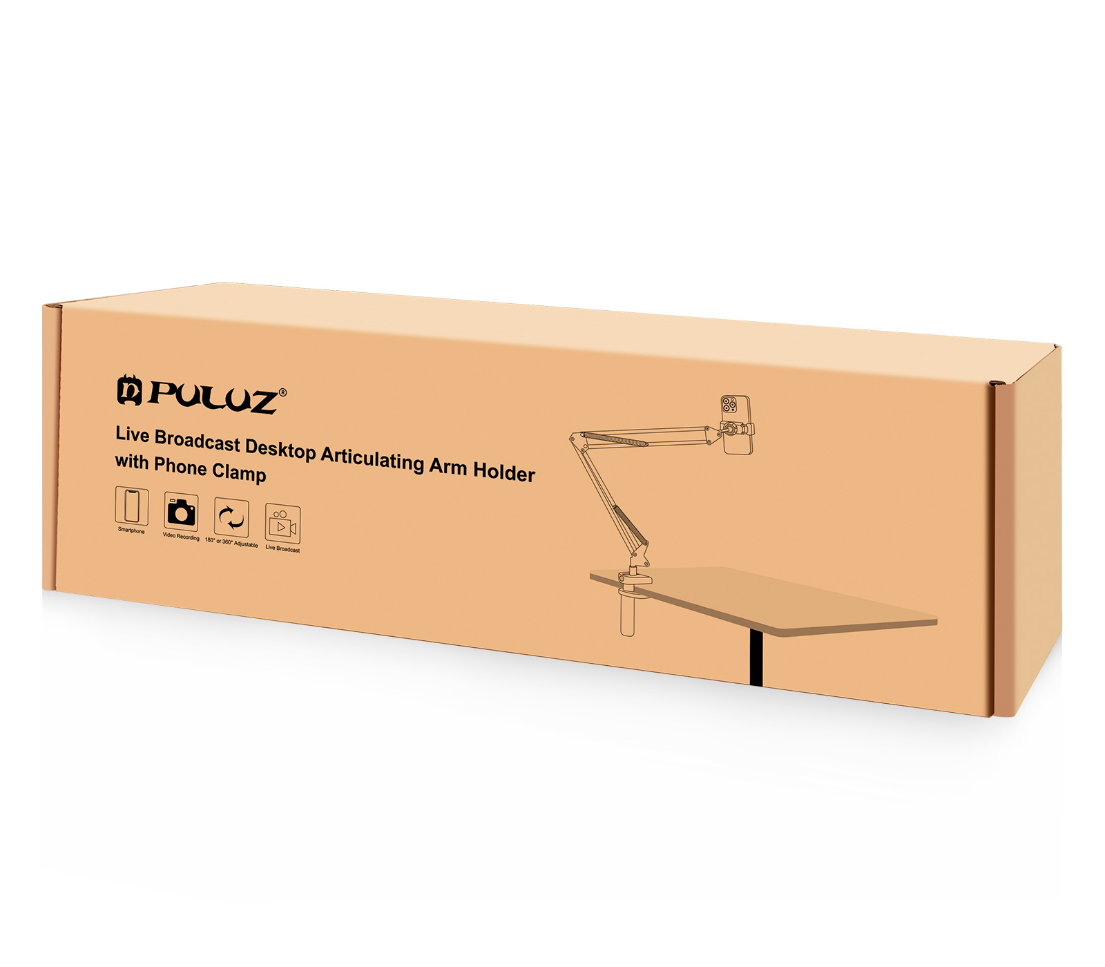 Настольное крепление Puluz PU650B со струбциной для смартфона