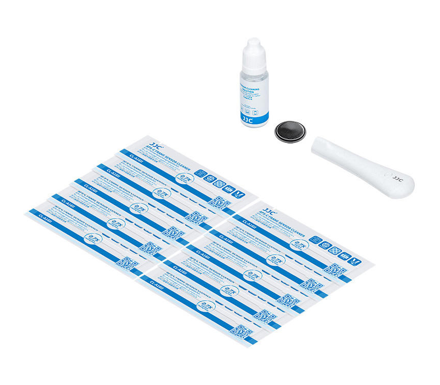 Шваброчки для чистки матриц JJC CL-AS10K2 для APS-C камер, с рукояткой и жидкостью, 10 шт
