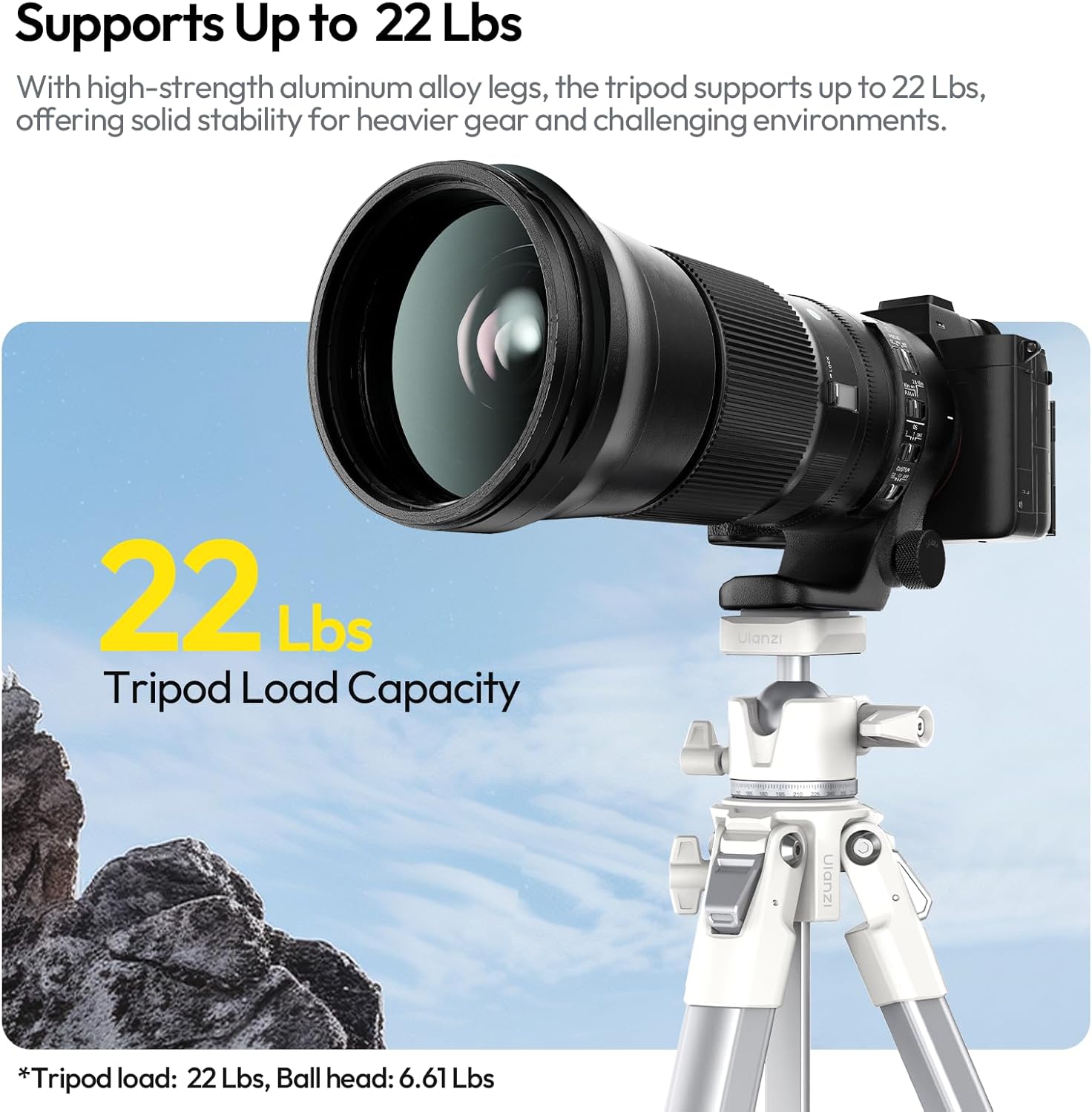 Штатив Ulanzi OMBRA II YING Tripod White, белый (T155)