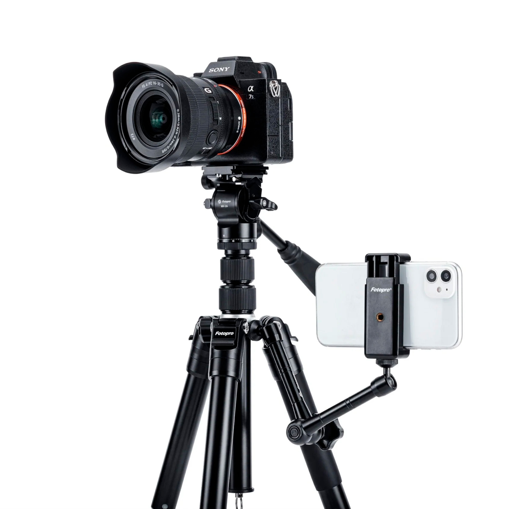 Штатив Fotopro FY-830, 2D видеоголова MH-2A, до 4 кг