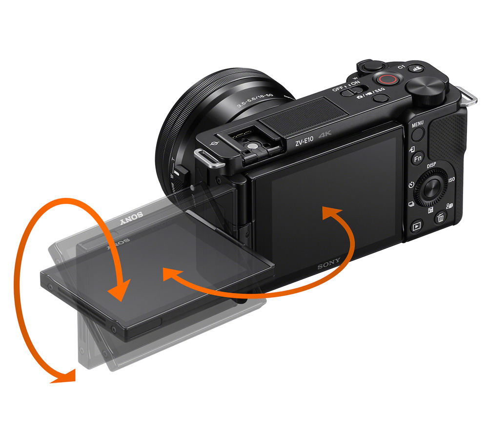 Беззеркальный фотоаппарат Sony ZV-E10 Kit 16-50mm II, черный (уцененный)