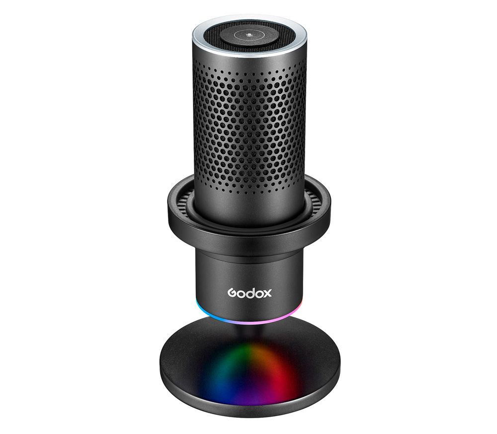 Микрофон Godox EM68X, настольный, USB, с RGB подсветкой