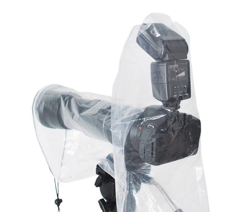 Дождевой чехол JJC RI-4C для фотокамер со вспышкой, прозрачный (RI-5 + RI-6)