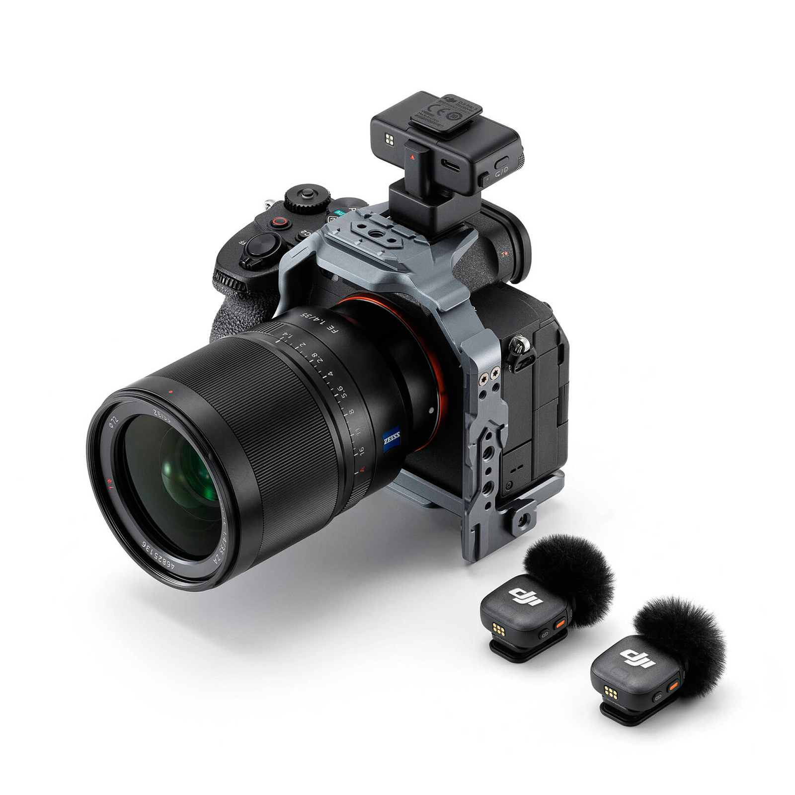 Беспроводная система DJI Mic 3, 2 микрофона + 1 приемник, 3.5 мм + USB-C