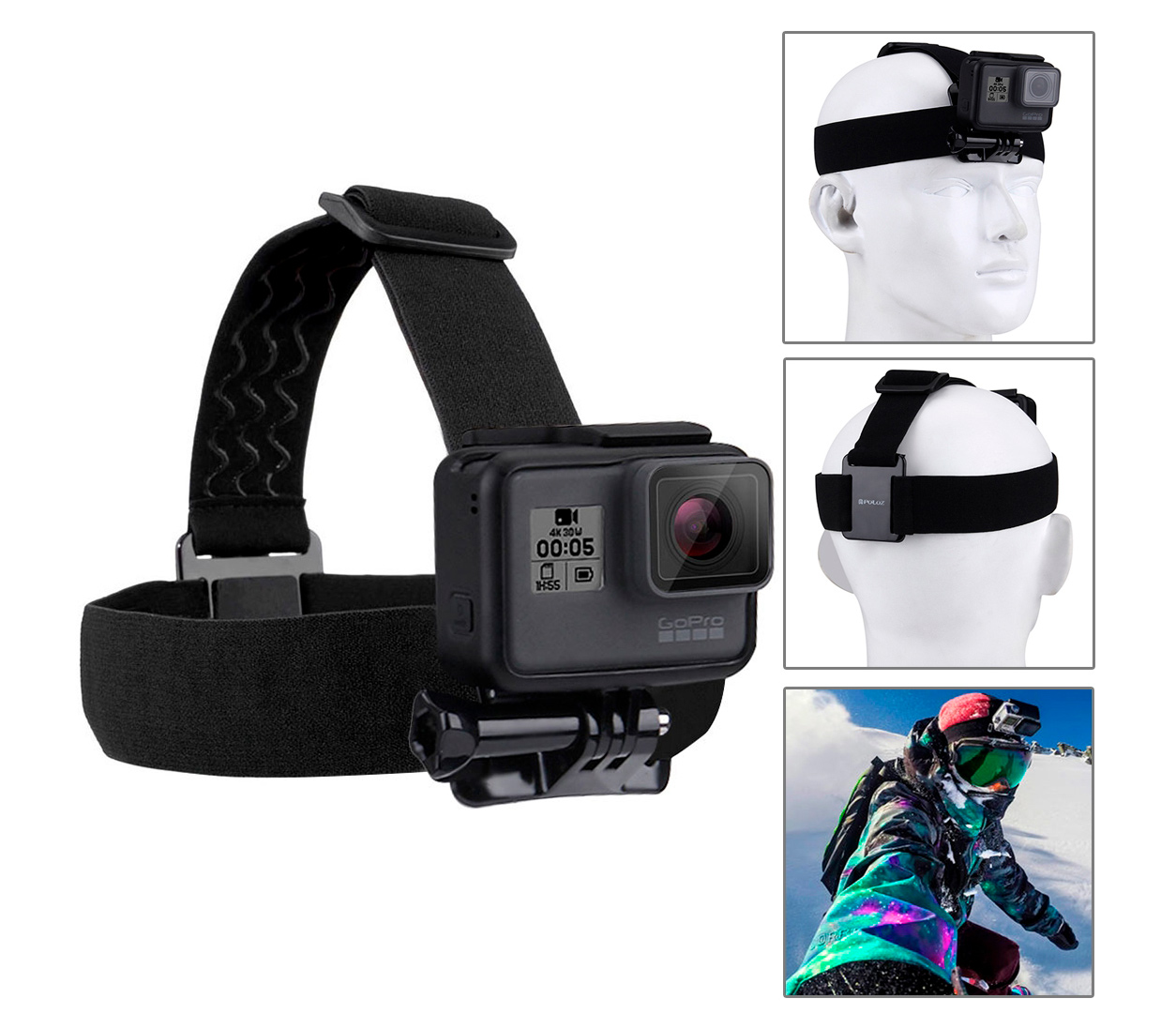 Комплект аксессуаров Puluz PKT18 Accessories Combo Kit 20 в 1, для экшн-камер