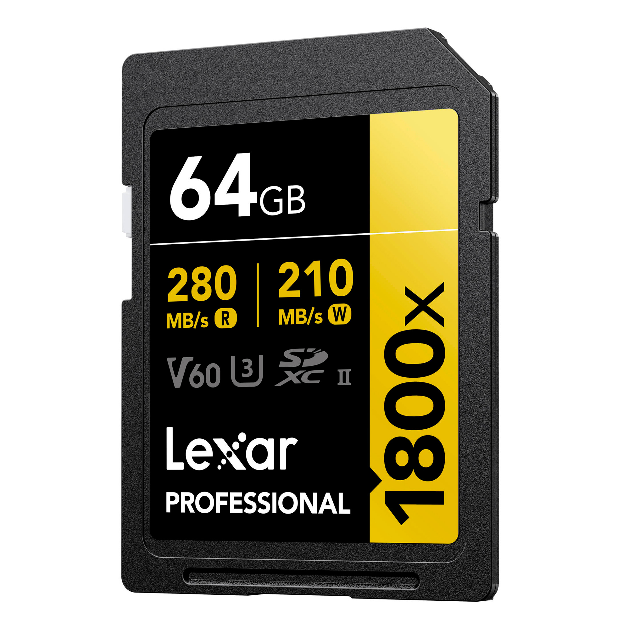 Карта памяти Lexar SDXC 64GB Professional 1800x UHS-II U3 V60 (280/210 MB/s)