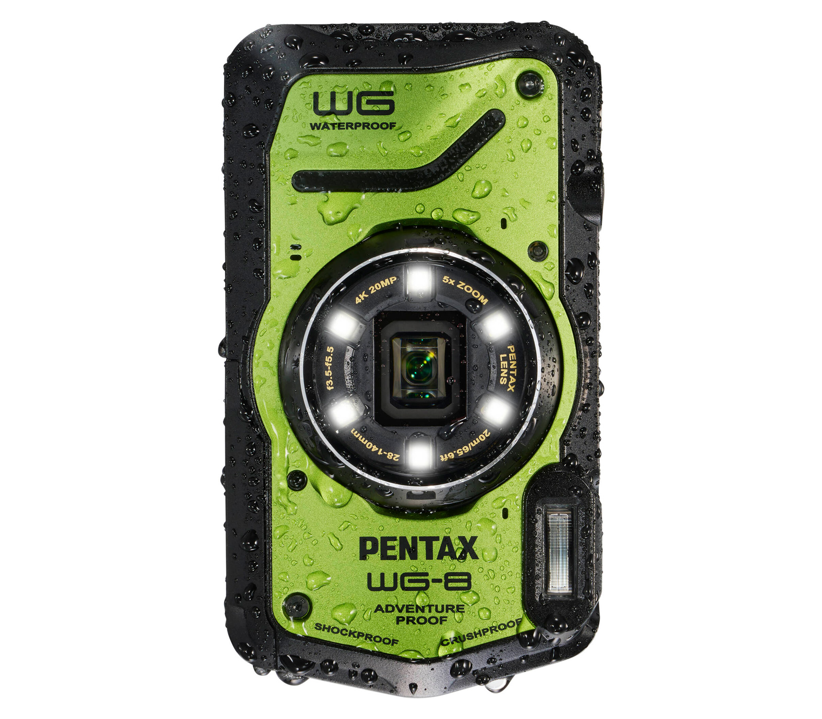 Компактный фотоаппарат Pentax WG-8 зеленый