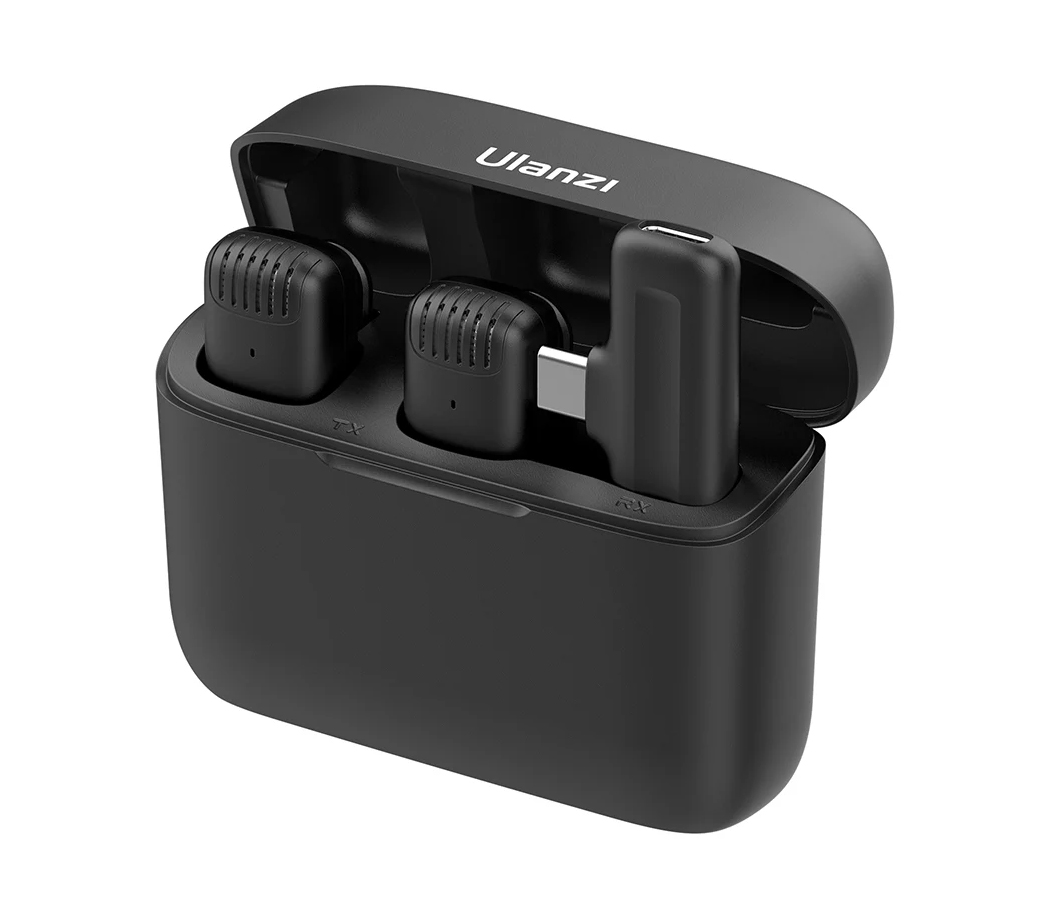 Беспроводная система Ulanzi J12 Lavalier, 2.4 ГГц, TX+TX+RX, USB-C, чёрный (уцененный)