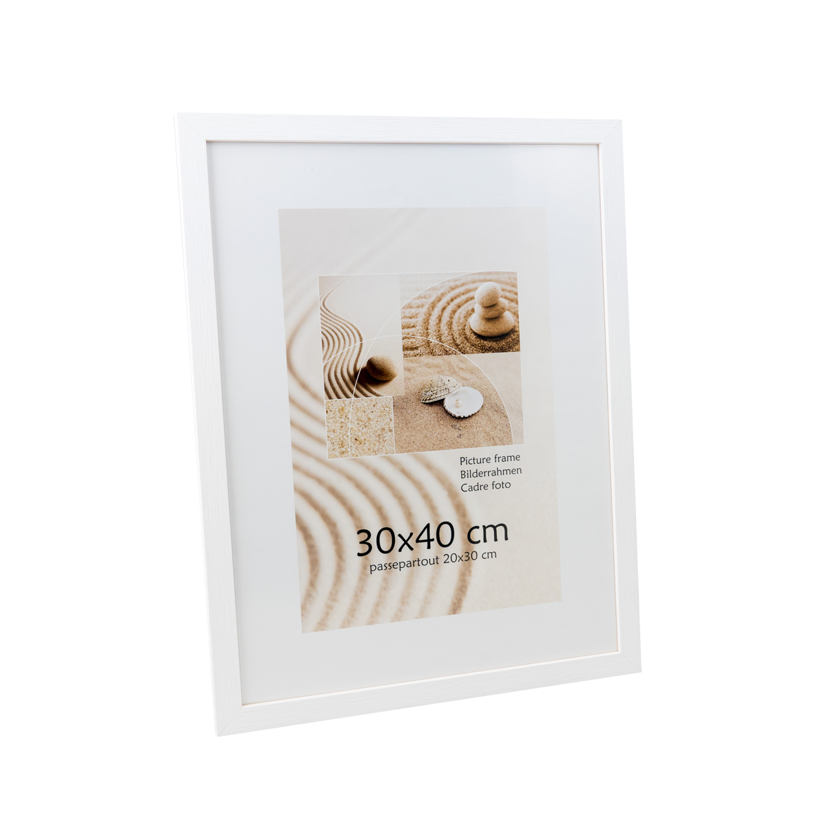 Фоторамка INNOVA 323-400, белая, деревянная, 30x40 см